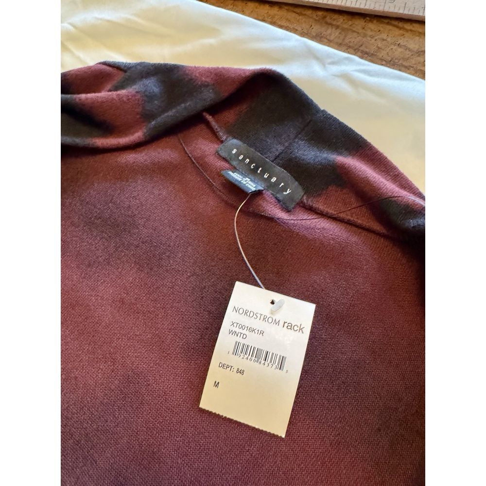 SANCTUARY NWT Women's Soft Essential Cardigan Sz M Longline Lightweight $99 - Picture 7 of 11